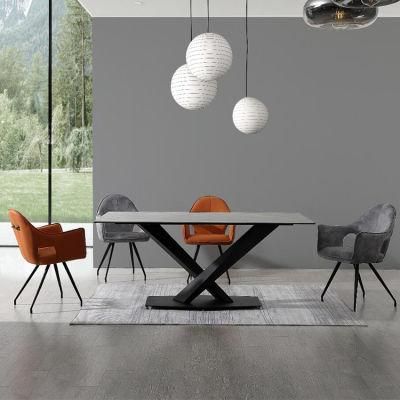Free Sample Cheap 6 Chairs Er Dining Room Table Set Modern Classic 8 Seater Luxury Ceramic Dining Table