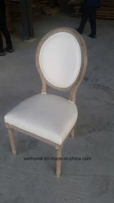High Quality Antique Color Wooden Louis Dining Chair for Sale
