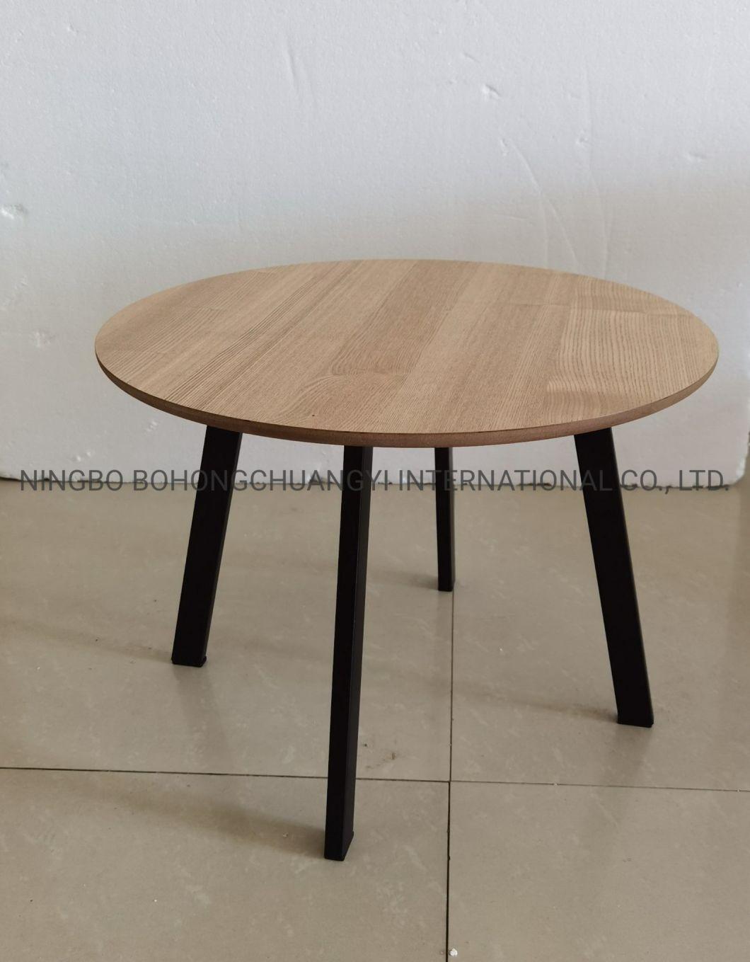 Modern Home Outdoor Furniture Cheap Wood Restaurant Living Room Round Dining Table