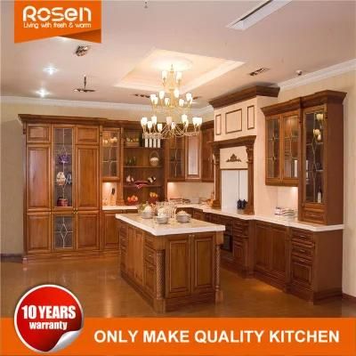 Wholesale China Solid Wood Luxury Kitchen Cupboard Cabinets Furniture