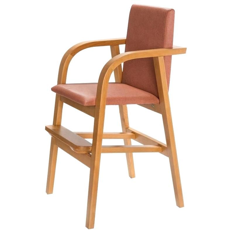 Modern Children Furniture Wood Child High Chair Baby Dining Chair for Restaurant