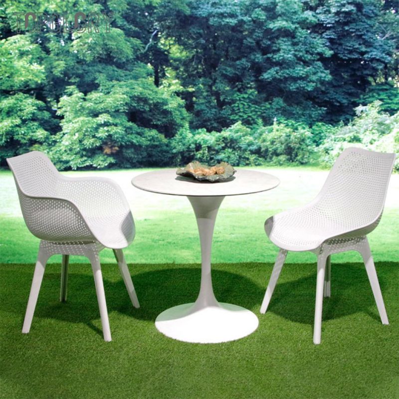 Factory Price Nordic Style Modern Chairs Outdoor Banquet Stool White PP Plastic Chair Home Dining Furniture Restaurant Dining Chair