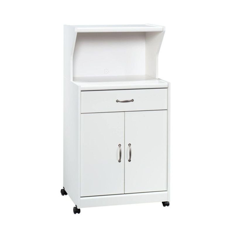Microwave/Kitchen Cart with Raven Oak Finish