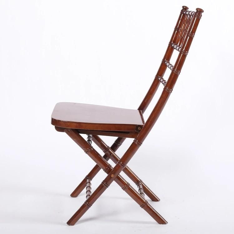 Cheap Locust Tree Wood Folding Chiavari Chair