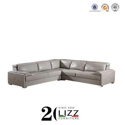 Modern Hotel Modular Sectional Leisure Corner Leather Sofa