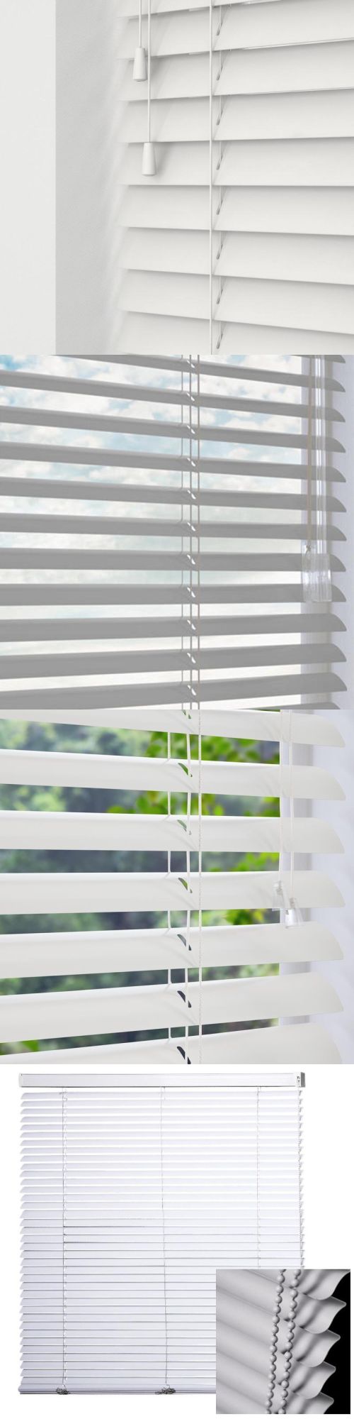 50 mm Slat Customized Size Block The Light Window Shutter Wooden Effect PVC Venetian Blinds for Home Decoration