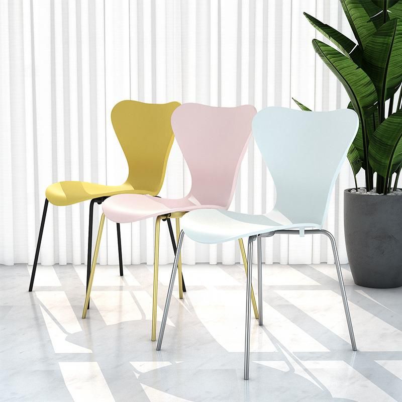 Modern Metal Legs Nordic Chair Minimalist Furniture Dining Chair