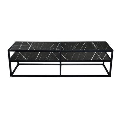 Modern Furniture Selected Color Tempered Glass Top Console TV Table