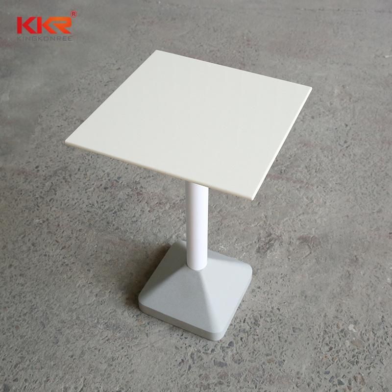 Small White Artificial Stone Solid Surface Table Dining Table