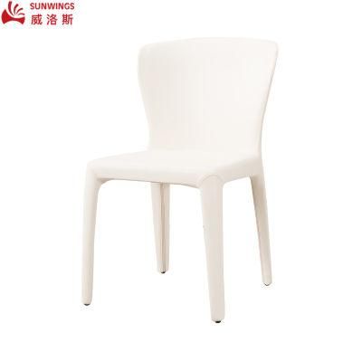 Modern and Design Solid Wood PU Leather All - Covered Dining Chair for Living Room