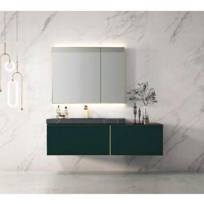 2021 New Design Modern Luxury Bathroom Vanity with Sintered Stone Top