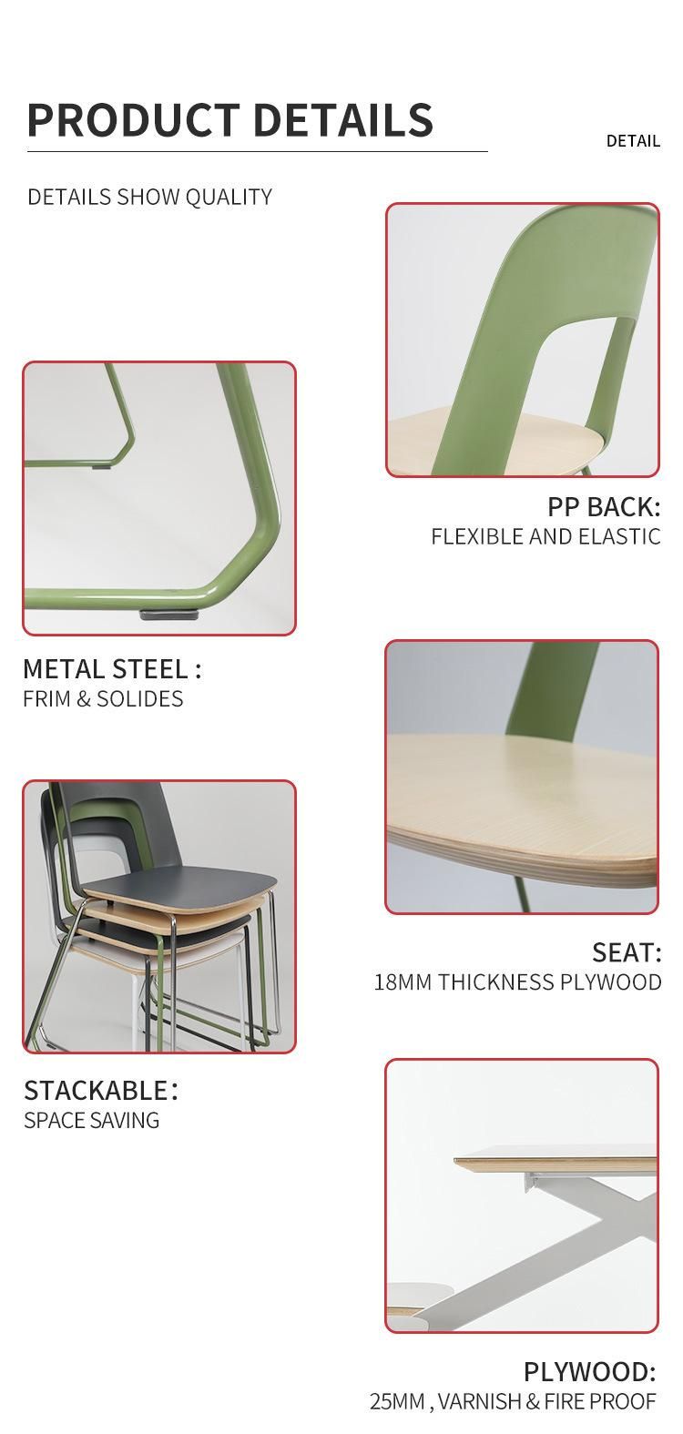 ANSI/BIFMA Standard Modern Green Plastic Office Chairs