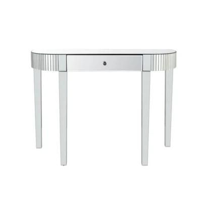 Modern Design Entryway Glass Table Hotel Mirrored Effect Furniture