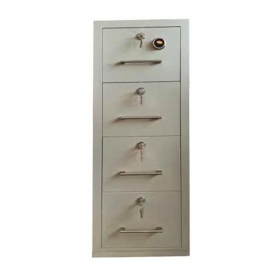 Fireproof and Burglary Resistant 2 Drawer File Cabinet 4 Drawer Steel Filing Cabinet