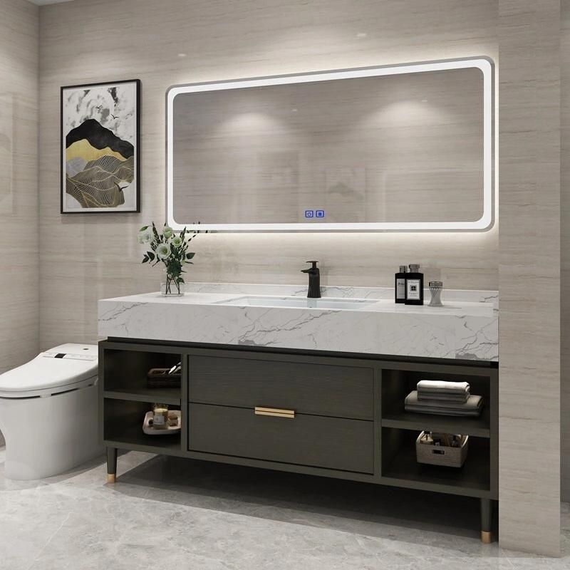 Modern Bathroom Vanity Cabinets, Customized Design Bathroom Furniture, Ceramic Basin