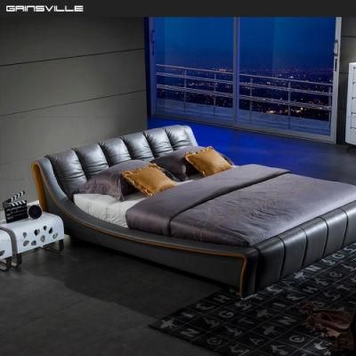 American Designer Room Furniture Leather Bed King Size Bed Gc1615