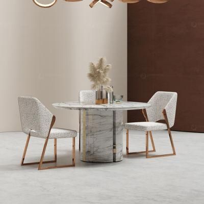 Foshan Furniture Modern Dinner Table 8 Person Dining Table Set