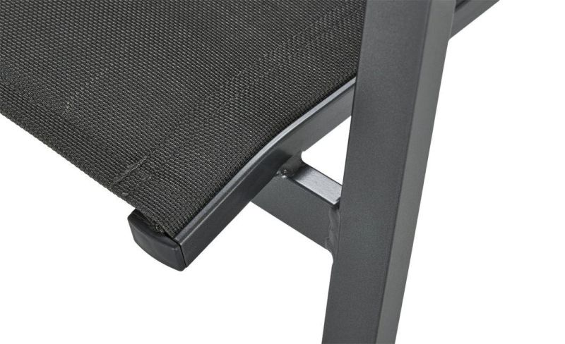 2022 Modern Aluminum Textilene Armless Chair Patio Furniture