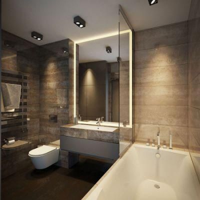 Vertical or Horizontal Frameless Bathroom Mirror LED Backlit Mirror with Defogger &amp; Dimmer