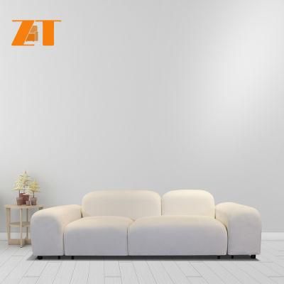 High Quality Italian Design 3 Seater Sofa Elegant Living Room Velvet Fabric Sofa