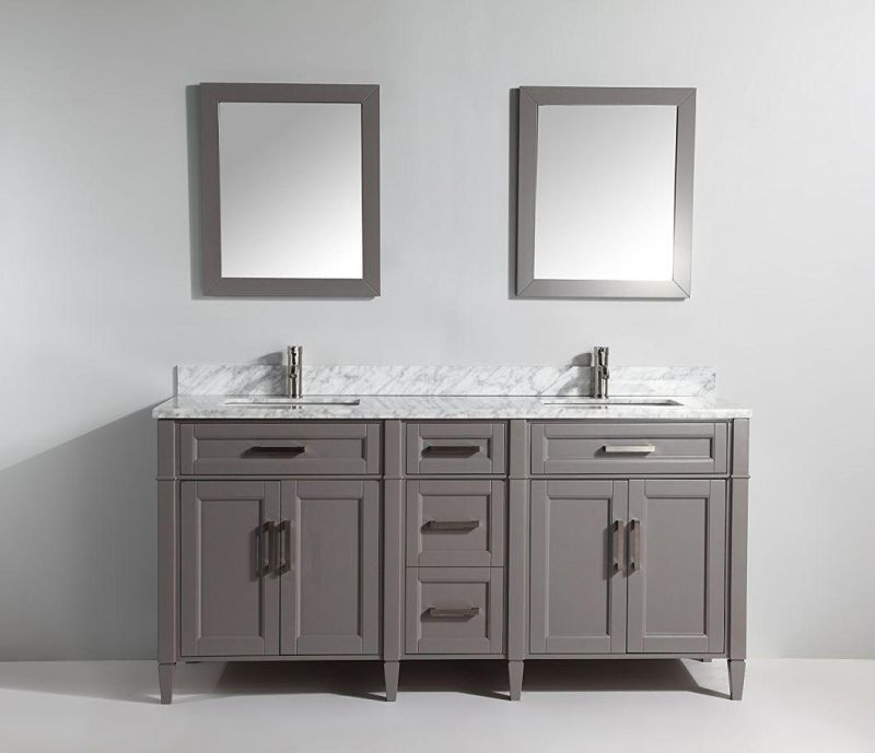 Wholesale New Design Espresso 72" Double Sink Bathroom Cabinet