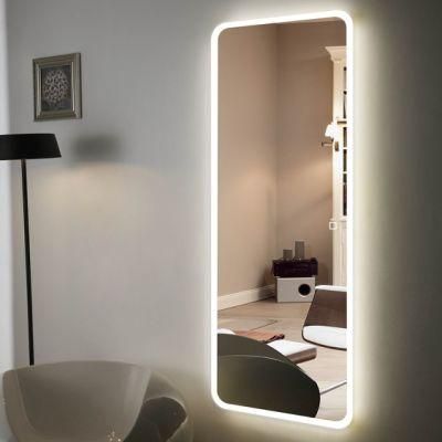 Large 65&quot;X22&quot; LED Full Length Backlit Oversized Rectangle Dressing LED Mirror with Touch Button