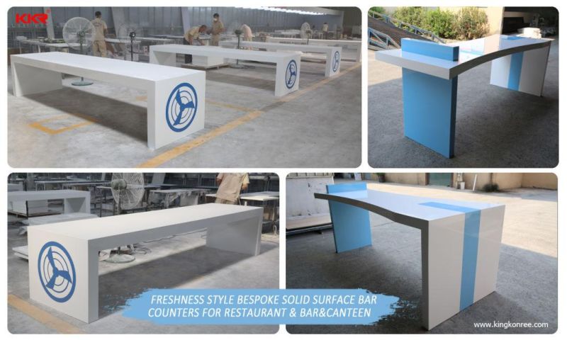 Man Made Stone Solid Surface Restaurant Table and Chairs for Sale