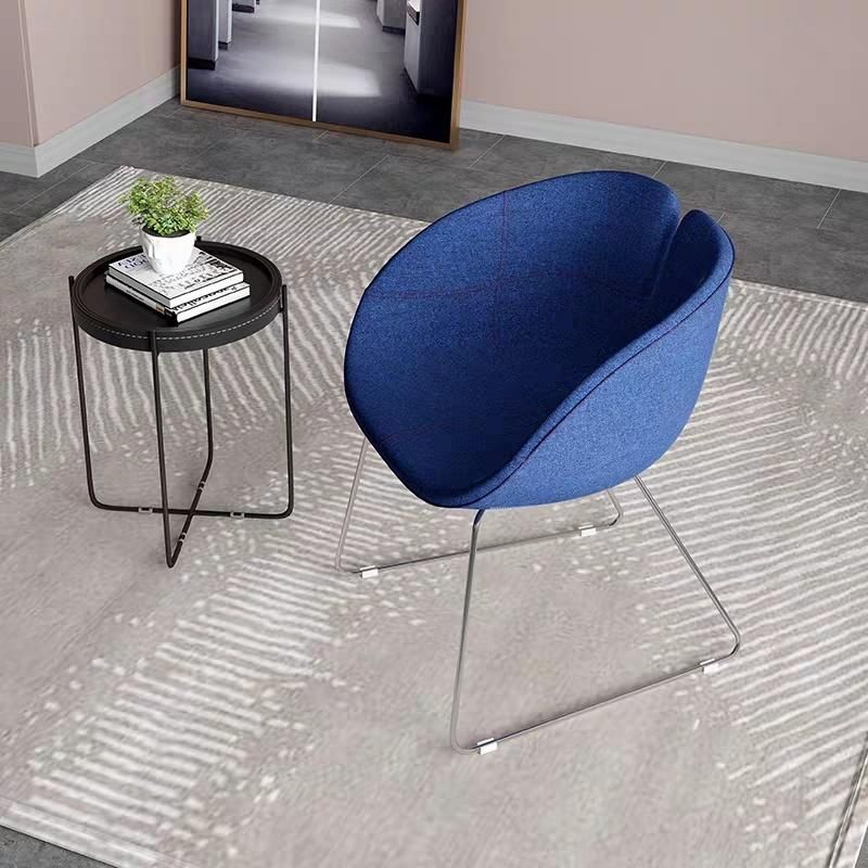 New Design Simplified Italian Designer Injection Foam Fabric Chair