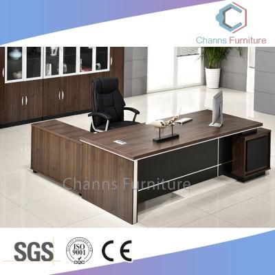 MDF Office Table Wooden Furniture with Pedestal for Modern Workplace (CAS-DA35)