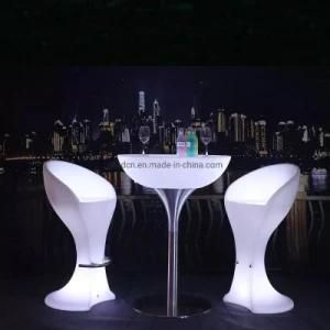 High Steel Table Bar Furniture KTV Party Nightclub Remote Control Wireless Portable Cocktail Bar Glowing LED Removable Table