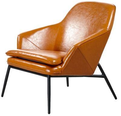 China Ernomic Hotel Lobby Lounge Chair with Steel Leg