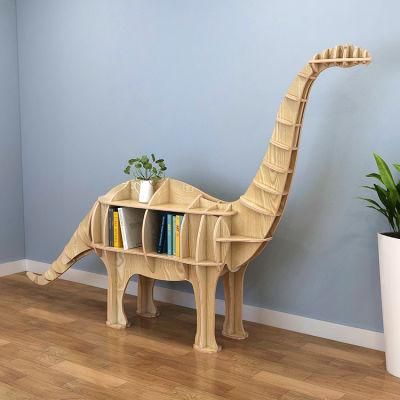 Wooden Animal Style Free Standing Display Rack Home Office Modern Furniture