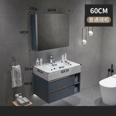 Wholesale Soft Close MDF Bathroom Cabinet Ceramic Basin Antique Modern Furniture