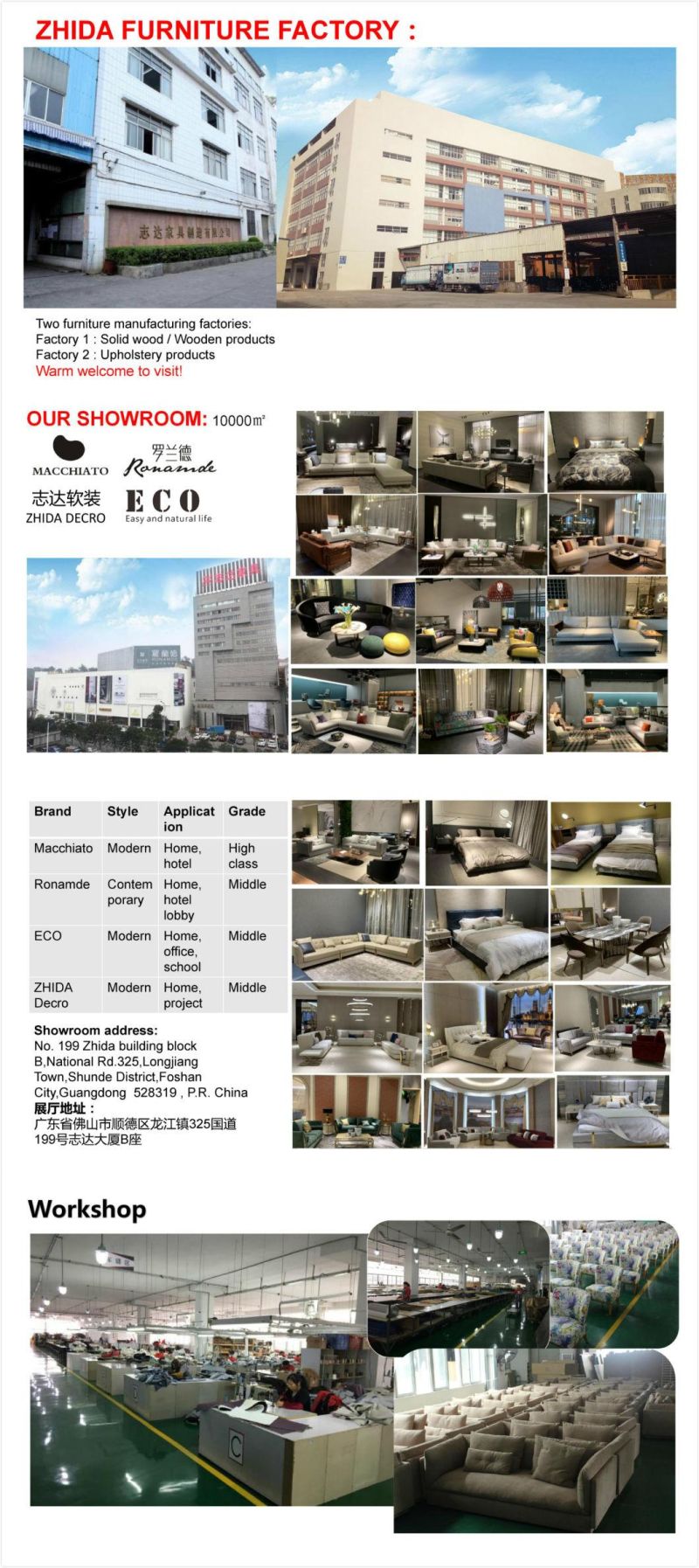 China Manufacturer Hotel Furniture Lobby Fabric Living Room Sofa