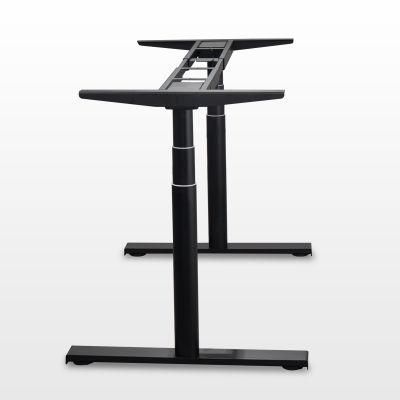 Factory 140kg Load Weight 3 Stage Dual Motor Adjustable Standing Desk with CE Certificate