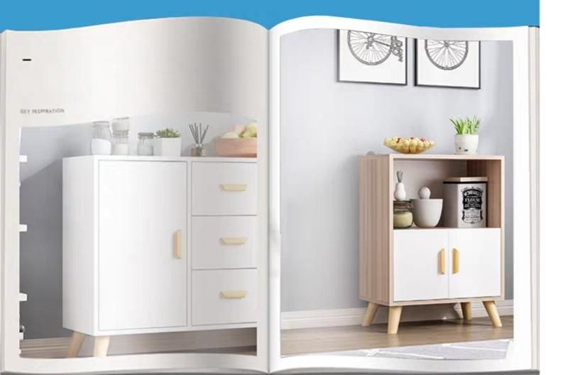 Modern Home Living Room Bedroom Furniture Grey Color Book Shelf Kitchen Cabinets Wooden Side Cabinet