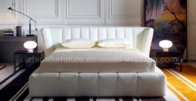Modern Design King Size Bedroom Furniture Leather Bed