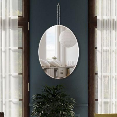 Customized New Products IP44 3mm Beveled Salon Furniture Decorative Contemporary Bathroom Mirror
