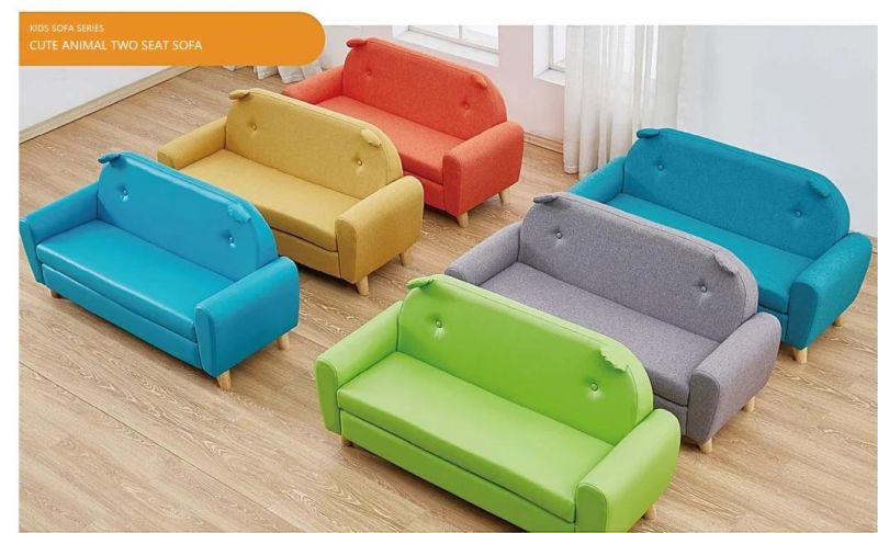 Modern Kids Sleeping Sofa, Leather Folding Sofa, Children Living Room Baby Sofa, Children Furniture Sofa, Day Care Center Sofa, Soft Single Sofa