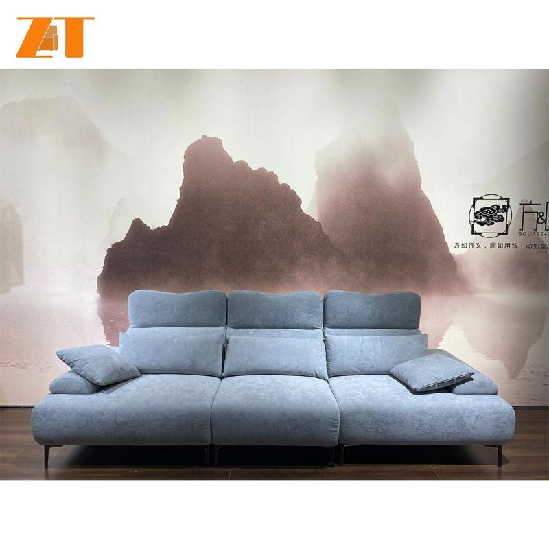 Flat Apartment Adjustable High Back Small Convertible Sectional Sofa
