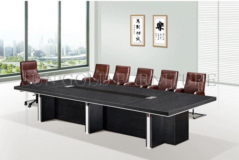 Hot Sale Rectangle Conference Table Metal Foot Boardroom Table (SZ-MTA1007)