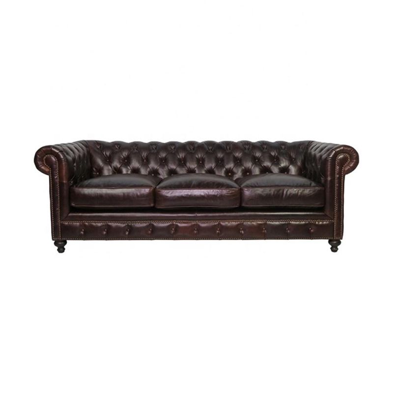 Luxury High-End Customize Furniture European Italian Sofa Geniun Leather Sofa