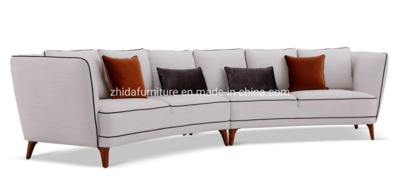 Round Hotel Lobby Sofa Comfortable Fabric Living Room Sofa