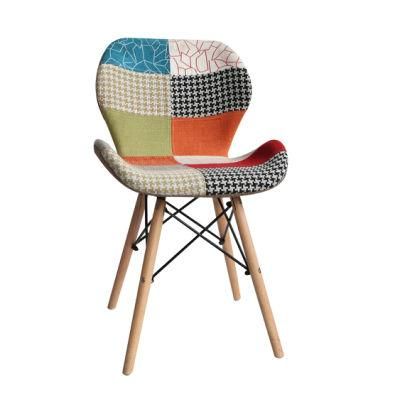 Wholesale Price Modern Cloth Art Chair French Collage Dining Chair