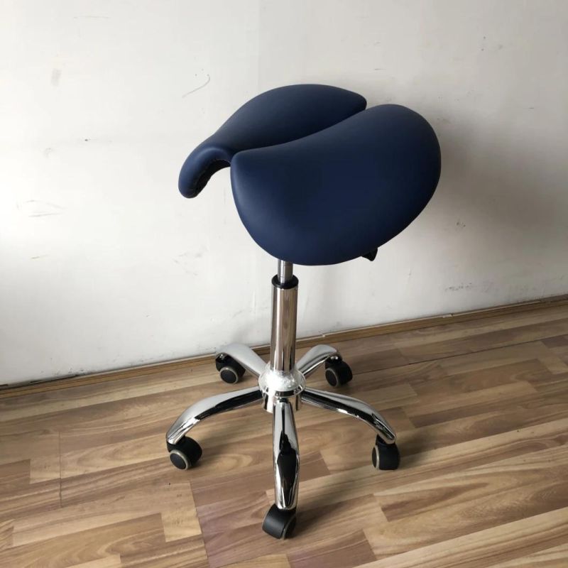 Ergonomic Office Corret Posture Split Seat Saddle Stool Chair