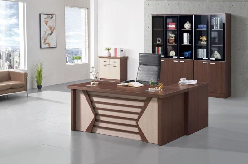 Hot Sale Patent Design Wooden L Shaped MDF Modern Executive Office Table