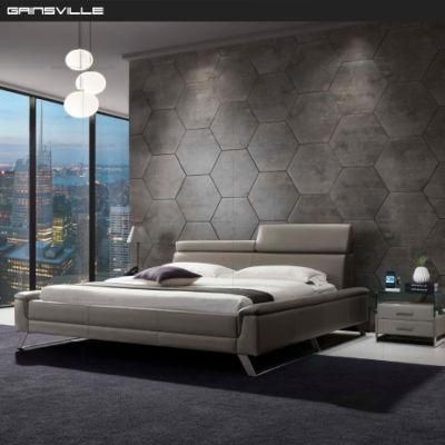 Customized Luxury Modern Hotel Furniture Bedroom Bed King Bed with Metal Legs Gc1715