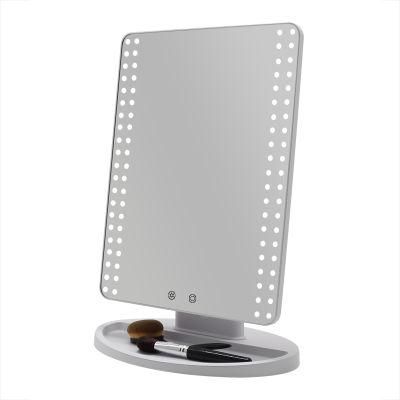 Beauty Salon Furniture Lighted Vanity Makeup Mirror with 180 Degree Adjustable Stand