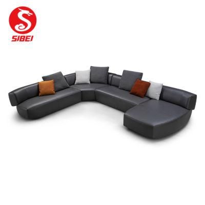 Modern Design Luxury Sectional Synthetic Leather Home Furniture Sofa