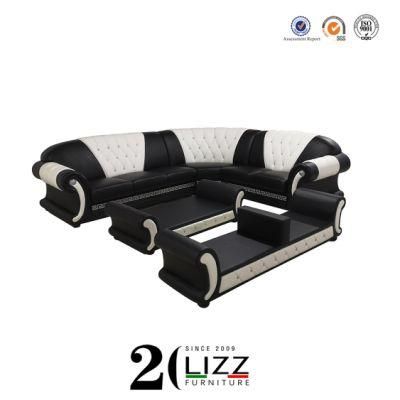 Office Chair Furniture Leisure Genuine Leather Sectional Corner Sofa Set